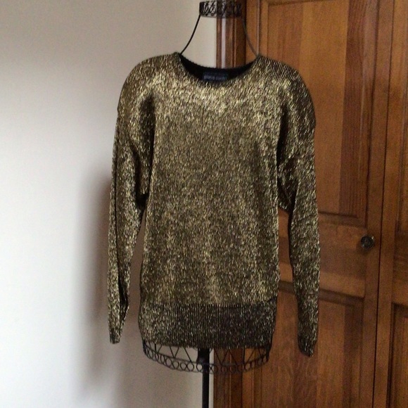 Pierre Cardin Sweaters - Vintage Pierre Cardin gold sweater, Medium